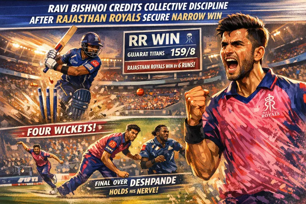 Ravi Bishnoi Credits Collective Discipline After Rajasthan Royals Secure Narrow Win