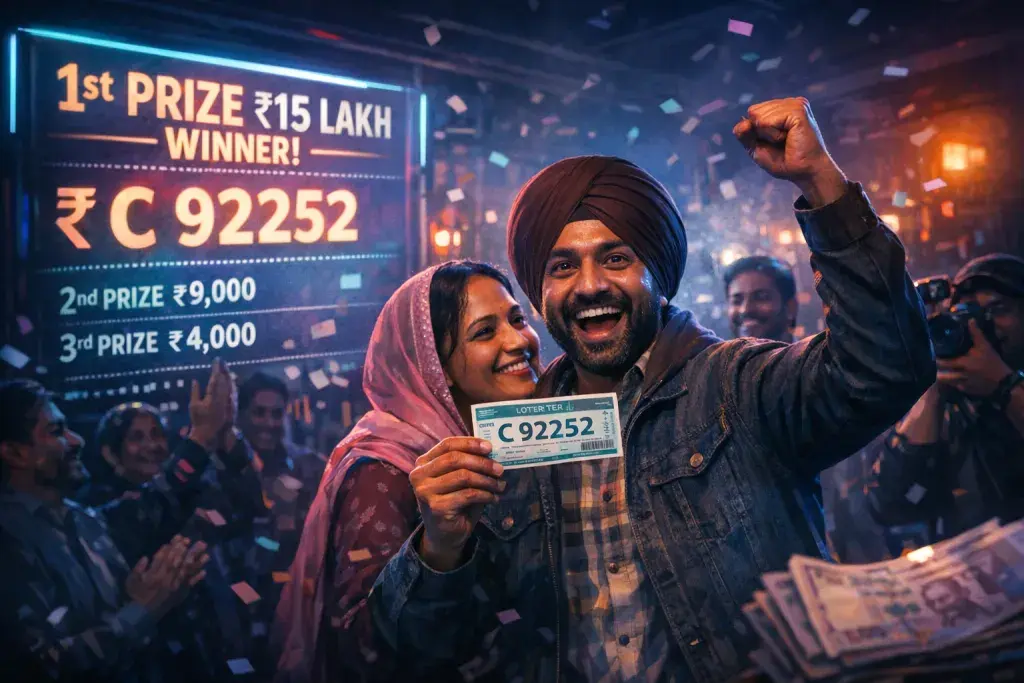 Punjab State Lottery Declares ₹15 Lakh First Prize Winner C 92252